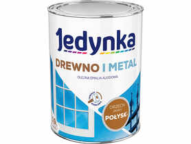 Emalia olejno-alkidowa drewno i metal orzech jasny 0,9 L połysk JEDYNKA