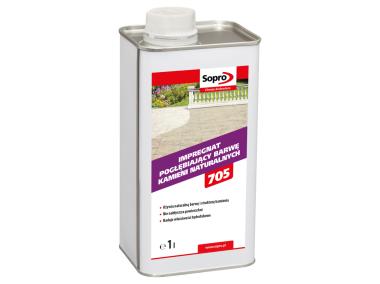 Zdjęcie: Impregnat pogłębiający barwę kamieni naturalnych NFV 705 1 L SOPRO
