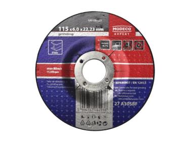 Zdjęcie: Ściernica do szlifowania metalu 125x60x2223 mm wypukła MODECO EXPERT