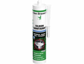 Silikon sanitarny Silicone-Sanitary szary 280 ml DEN BRAVEN