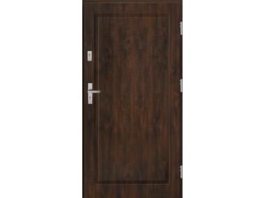 Zdjęcie: Drzwi zewnętrzne stalowo-drewniane Disting Mario 01 Orzech 90 cm prawe KR CENTER