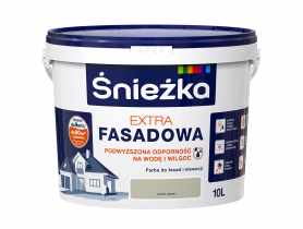 Farba Extra Fasadowa Jasny Szary 10L N ŚNIEŻKA