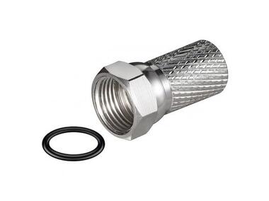 Zdjęcie: Wtyk sat F 6,8mm+ uszczelka LB0032 - 10 szt. VAYOX