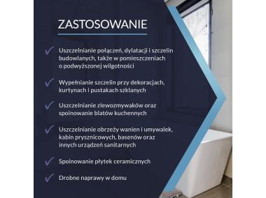 Zdjęcie: Silikon sanitarny biały 280 ml TYTAN PROFESSIONAL
