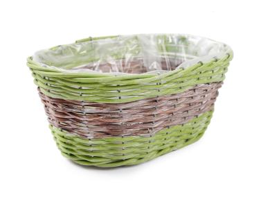 Zdjęcie: Osłonka wiklinowa na doniczkę 28x21x13 cm TIN TOURS