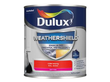 Zdjęcie: Emalia Dulux Weathershield czerwony RAL 3000 DULUX