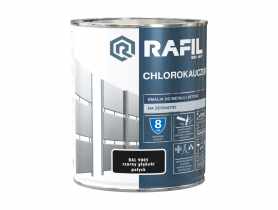 Emalia chlorokauczukowa czarny głęboki RAL9005 0,75L RAFIL
