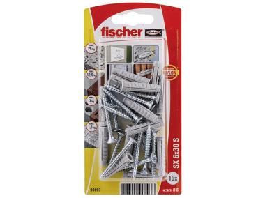 Zdjęcie: Kołek rozporowy z wkrętem Sx 6x30 mm S K NV FISCHER