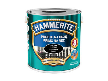 Zdjęcie: Farba do metalu 2,5 L czarny półmat HAMMERITE