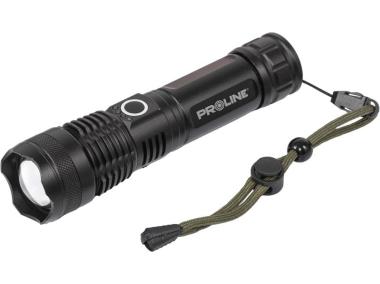 Zdjęcie: Latarka aluminium USB-C, 600 lm, Zoom, 5x tryb świecenia PROLINE