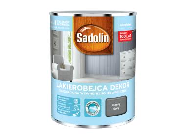Zdjęcie: Lakierobejca do drewna Dekor 1 L ciemny szary SADOLIN