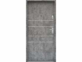 Drzwi wejściowe do mieszkań Bastion A-30 Beton srebrny 80 cm lewe OSP KR CENTER