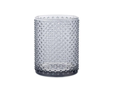 Zdjęcie: Kubek na szczoteczki szklany 8x8x10 cm popielaty ALTOMDESIGN