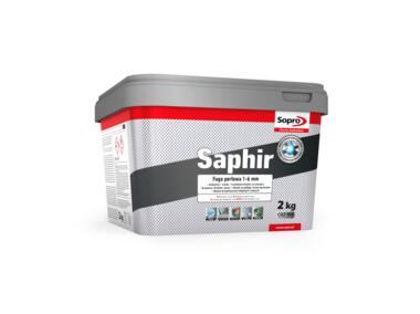 Fuga cementowa Saphir jasny szary 2 kg elastyczna SOPRO