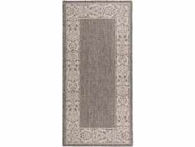 Dywan Express 67x140 cm ornament ramka szary MULTI-DECOR