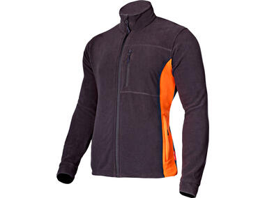Zdjęcie: Bluza polarowa grafitowo-pomarańczowa, 2XL, CE, LAHTI PRO