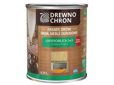 Zdjęcie: Lakierobejca 2w1 bezbarwny 0,75 L DREWNOCHRON