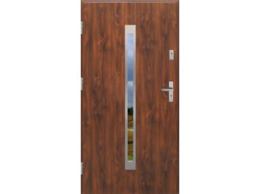Zdjęcie: Drzwi zewnętrzne stalowo-drewniane Disting Otello 11 Dąb złoty 90 cm lewe KR CENTER
