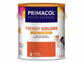 Farba Trendy Colors 2,5 L pomarańczowa PRIMACOL DECORATIVE