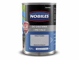 Farba ftalowa do drewna i metalu Ftalonal 0,9 L popielaty NOBILES