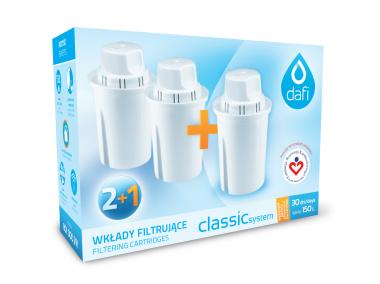 Zdjęcie: Zestaw wkładów filtrujących Classic 2+1 DAFI