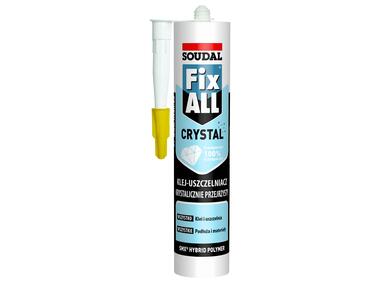 Zdjęcie: Klej uszczelniacz hybrydowy Fix All Crystal 290 ml bezbarwny SOUDAL