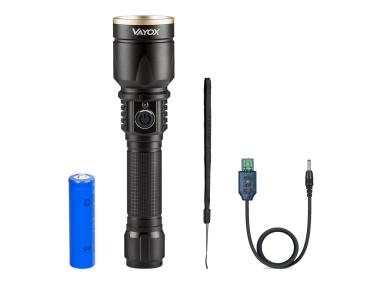 Zdjęcie: Latarka taktyczna XP-E LED 800 LM zoom VA0027 VAYOX
