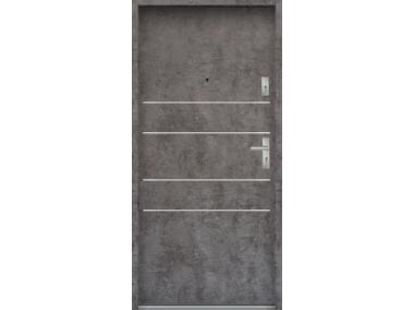 Zdjęcie: Drzwi wejściowe do mieszkań Bastion A-30 Beton ołówkowy 90 cm lewe ODP KR CENTER