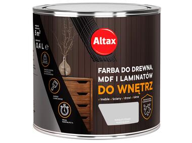 Farba do drewna,MDF i laminatów do wnętrz 0,4 L popielaty ALTAX