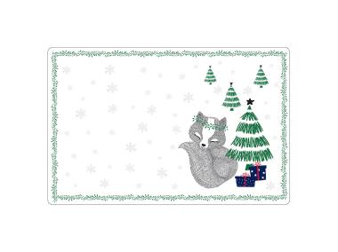 Zdjęcie: Mata stołowa Winter friends 28x43 cm dekorowana lisek ALTOMDESIGN