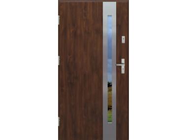Zdjęcie: Drzwi zewnętrzne stalowo-drewniane Disting Otello 08B Orzech 90 cm lewe KR CENTER