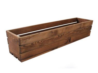 Zdjęcie: Skrzynka drewniana 70x18x15 cm duża brązowa TIN TOURS