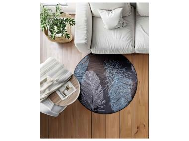 Zdjęcie: Dywan Print 3D 80 cm koło pióra MULTI-DECOR