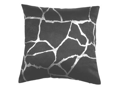 Zdjęcie: Poduszka Wuste 45x45 cm kolor szaro-srebrny nadruk SPLENDID