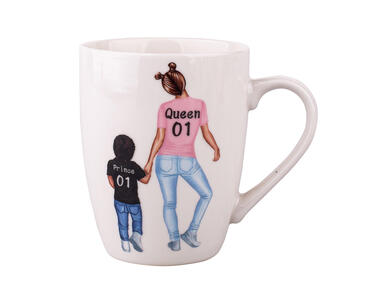 Zdjęcie: Kubek baryłka NBC 300 ml dek. queen chłopiec ALTOMDESIGN
