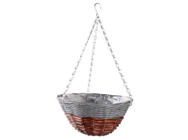 Zdjęcie: Kosz wiszący kwietnik 30x15x50 cm TIN TOURS