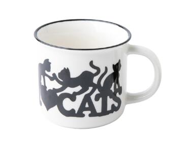 Zdjęcie: Kubek z wywiniętym rantem nbc 300 ml dekoracja Cats ALTOMDESIGN