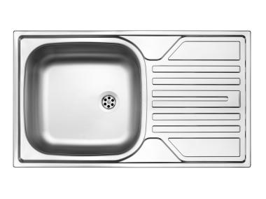 Zdjęcie: Zlewozmywak Legato dekor 1K Z/O 760x435x145, 2" + osprzęt DEANTE