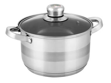 Zdjęcie: Garnek nierdzewny Oskar 24 cm - 6,5 L z pokrywką FLORINA