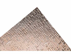 Szkło polistyren grubość 2,3 mm 120x64 cm struktura pyramid brąz SCALA