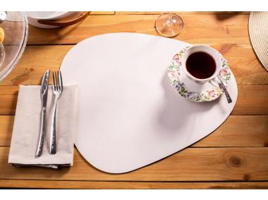 Zdjęcie: Mata stołowa Organic PVC dwustronna 44x37 cm camel-ecru ALTOMDESIGN