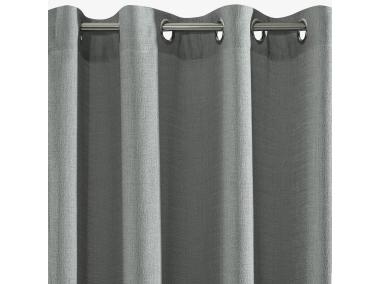 Zdjęcie: Zasłona Dakota 140x250 cm srebrna na przelotkach EUROFIRANY