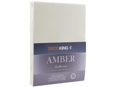 Zdjęcie: Prześcieradło Amber ecru 100-120x200+30 cm DECOKING
