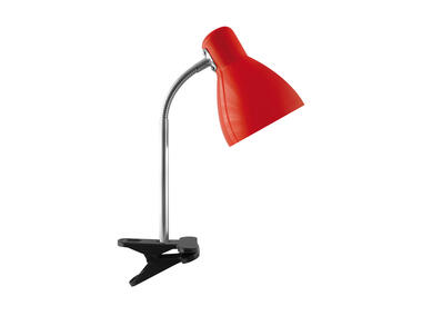 Lampka biurkowa Kati E27 Red Clip kolor czerwony max 15 W STRUHM