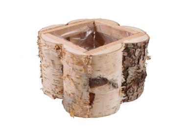 Zdjęcie: Skrzynka z brzozy z folią 19x19x13 cm kwadratowa TIN TOURS