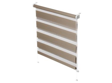 Zdjęcie: Roleta mini Zebra 728 mocca 80x150 cm GARDINIA