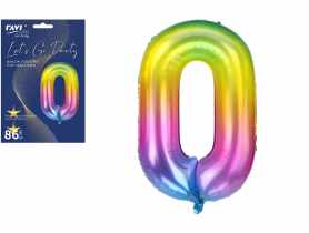 Balon foliowy LGP 102/86 cm Jelly Cyfra 0 DECOR