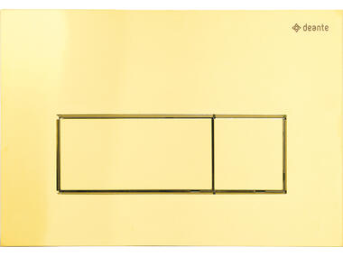 Zdjęcie: Przycisk spłukujący do stelaży podtynkowych - slim złoty DEANTE
