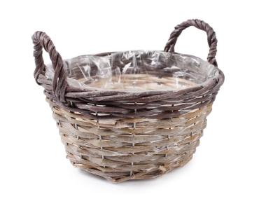 Zdjęcie: Osłonka wiklinowa z uchwytami 23x11/17 cm TIN TOURS