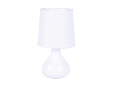 Lampa stołowa z podstawą ceramiczną 13x23,5 cm biała ALTOMDESIGN
